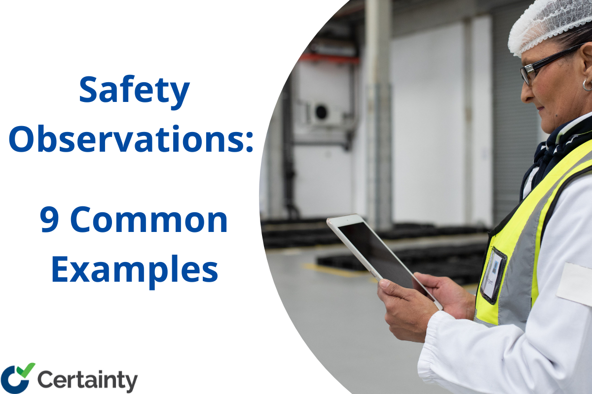 Safety Observations Examples The 9 Most Common