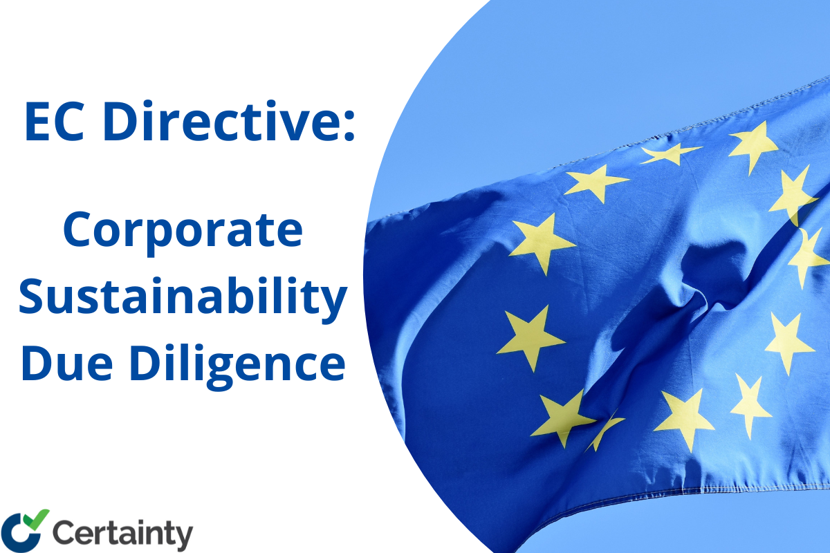 EC Directive Sustainability Due Diligence Overview Certainty