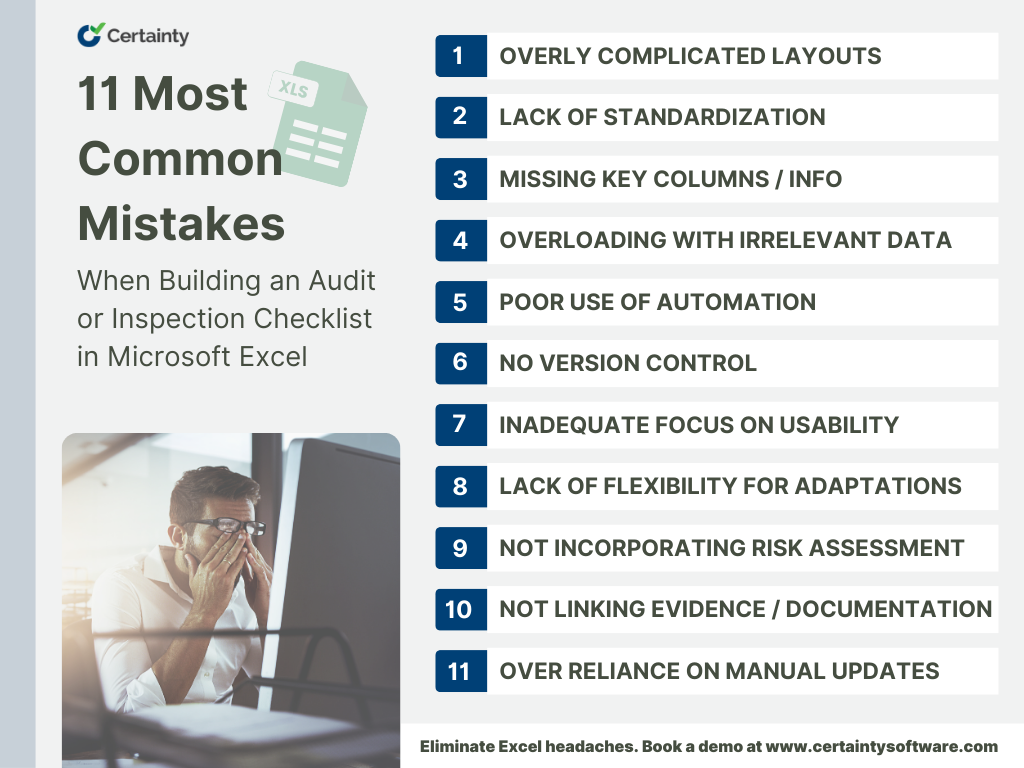 What are the 11 Common Mistakes When Building Audit Checklists in Excel?